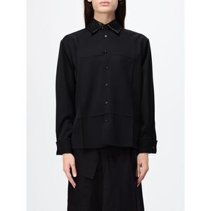 Bottega Veneta Women Twill Shirt Bottega Veneta With Leather Collar
